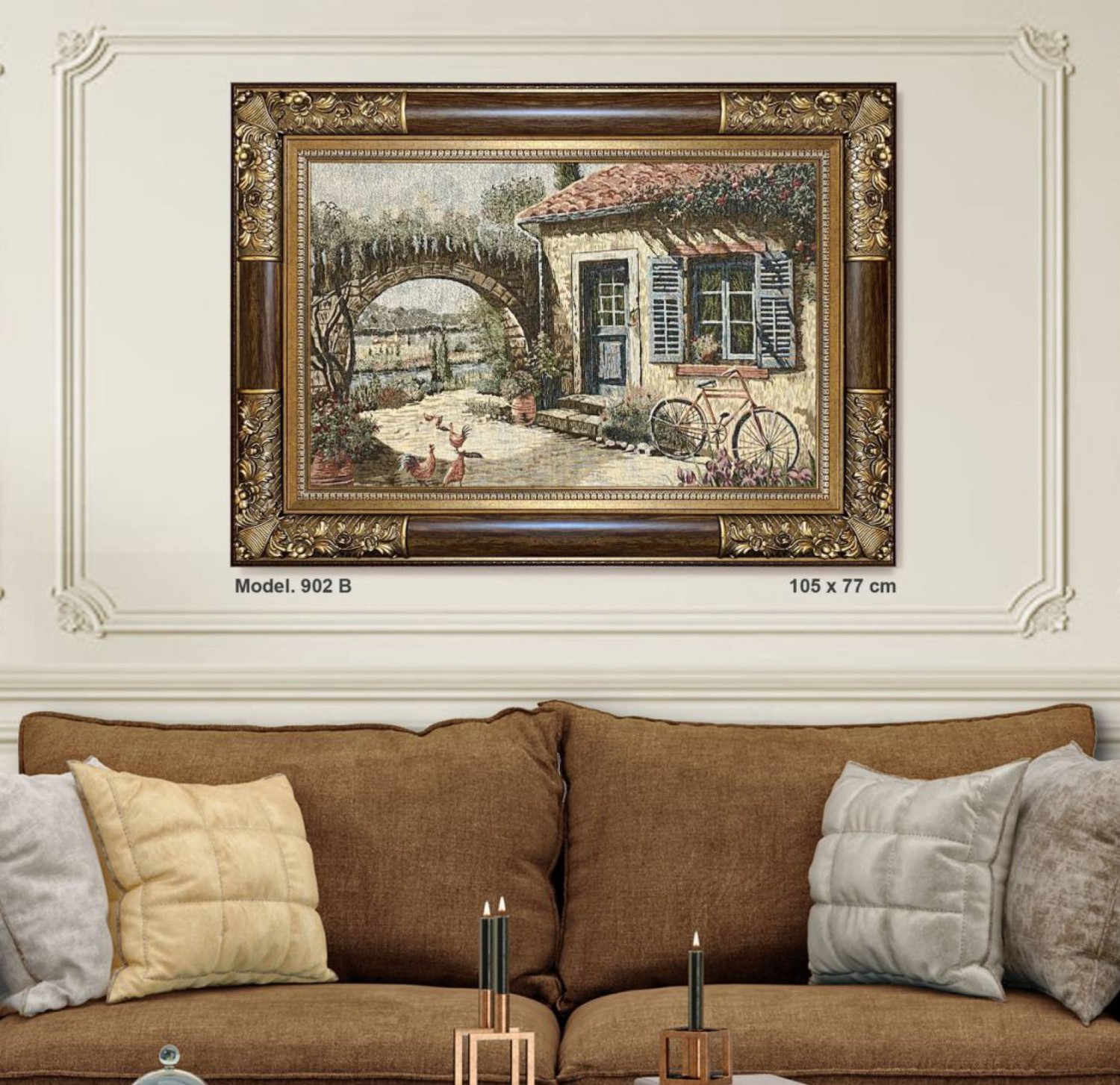 Classic  Goblin Fabric Tableau - Brown