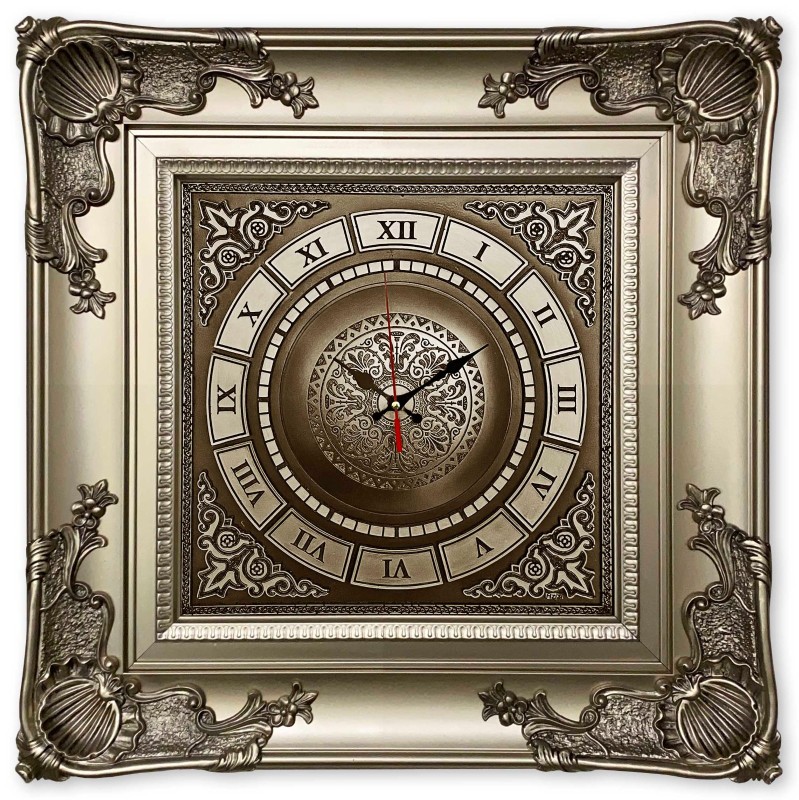 Luxury Wall Clock - Silver