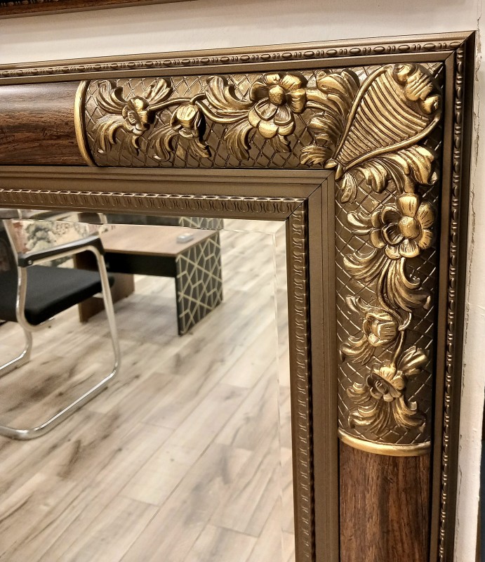 Modern Classic Mirror - small - Brown